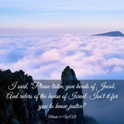 Picture 03 - Micah 3:1 WEB - I said, 
