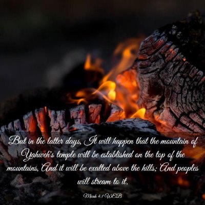 Picture 03 - Micah 4:1 WEB - But in the latter days, It will happen that the - Bible Verse Picture