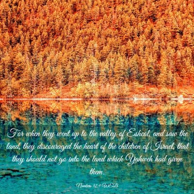 Picture 03 - Numbers 32:9 WEB - For when they went up to the valley of Eshcol, - Bible Verse Picture