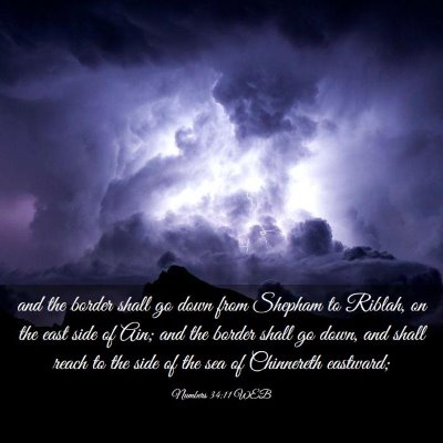 Picture 03 - Numbers 34:11 WEB - and the border shall go down from Shepham to - Bible Verse Picture