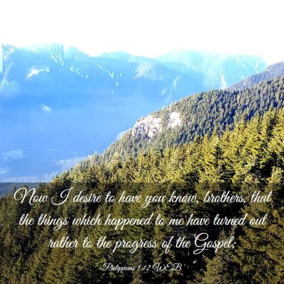 Picture 03 - Philippians 1:12 WEB - Now I desire to have you know, brothers, that the - Bible Verse Picture