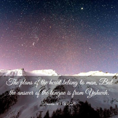Picture 03 - Proverbs 16:1 WEB - The plans of the heart belong to man, But the - Bible Verse Picture