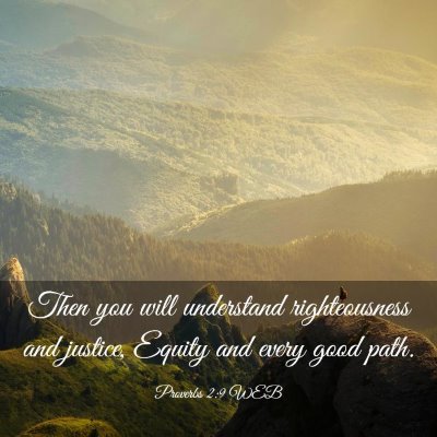 Picture 03 - Proverbs 2:9 WEB - Then you will understand righteousness and - Bible Verse Picture