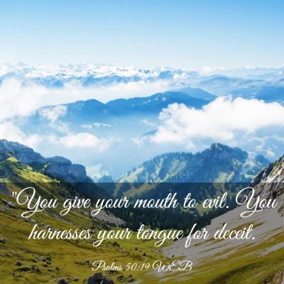 Picture 03 - Psalms 50:19 WEB - 