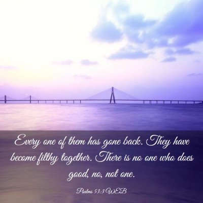 Picture 03 - Psalms 53:3 WEB - Every one of them has gone back. They have become - Bible Verse Picture