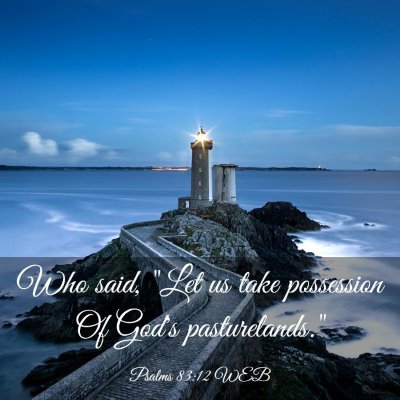 Picture 03 - Psalms 83:12 WEB - Who said, 