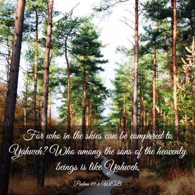 Picture 03 - Psalms 89:6 WEB - For who in the skies can be compared to Yahweh? - Bible Verse Picture
