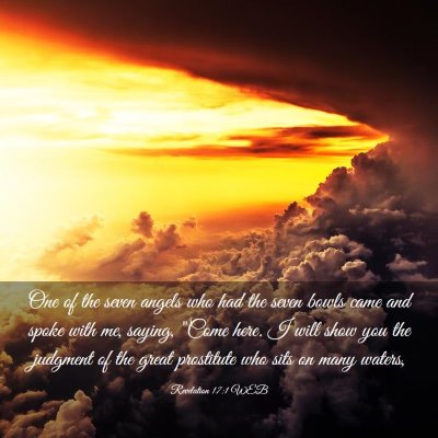 Picture 03 - Revelation 17:1 WEB - One of the seven angels who had the seven bowls - Bible Verse Picture