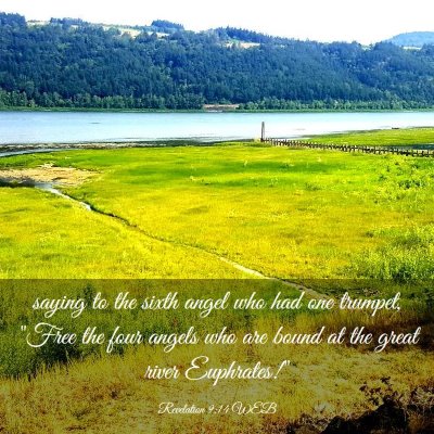 Picture 03 - Revelation 9:14 WEB - saying to the sixth angel who had one trumpet, - Bible Verse Picture