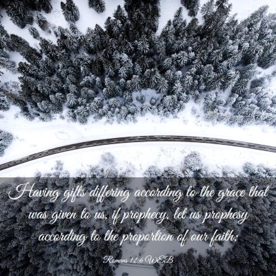 Picture 03 - Romans 12:6 WEB - Having gifts differing according to the grace - Bible Verse Picture