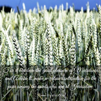 Picture 03 - Romans 15:26 WEB - For it has been the good pleasure of Macedonia - Bible Verse Picture