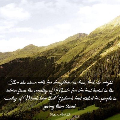 Picture 03 - Ruth 1:6 WEB - Then she arose with her daughters-in-law, that - Bible Verse Picture