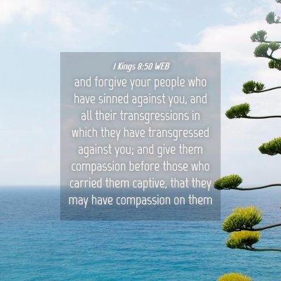 Picture 04 - 1 Kings 8:50 WEB - and forgive your people who have sinned against - Bible Verse Picture
