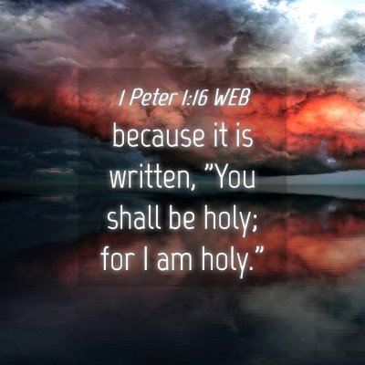 Picture 04 - 1 Peter 1:16 WEB - because it is written, 