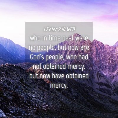 Picture 04 - 1 Peter 2:10 WEB - who in time past were no people, but now are - Bible Verse Picture