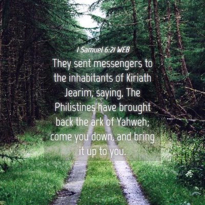 Picture 04 - 1 Samuel 6:21 WEB - They sent messengers to the inhabitants of - Bible Verse Picture