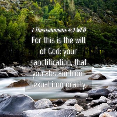 Picture 04 - 1 Thessalonians 4:3 WEB - For this is the will of God: your sanctification, - Bible Verse Picture