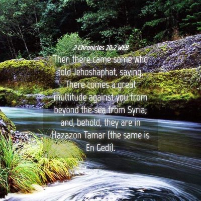 Picture 04 - 2 Chronicles 20:2 WEB - Then there came some who told Jehoshaphat, - Bible Verse Picture