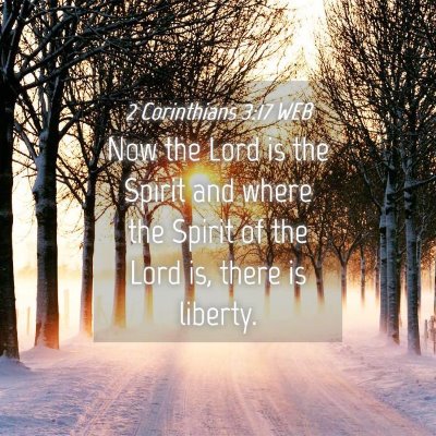 Picture 04 - 2 Corinthians 3:17 WEB - Now the Lord is the Spirit and where the Spirit - Bible Verse Picture