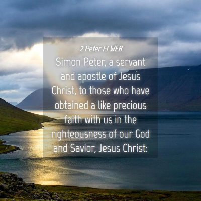 Picture 04 - 2 Peter 1:1 WEB - Simon Peter, a servant and apostle of Jesus - Bible Verse Picture