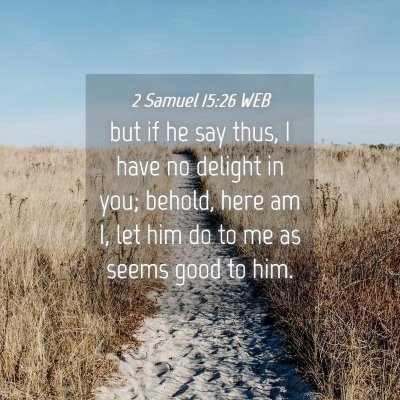 Picture 04 - 2 Samuel 15:26 WEB - but if he say thus, I have no delight in you; - Bible Verse Picture