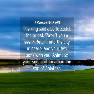 Picture 04 - 2 Samuel 15:27 WEB - The king said also to Zadok the priest, 