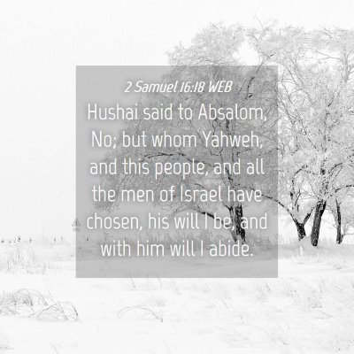 Picture 04 - 2 Samuel 16:18 WEB - Hushai said to Absalom, No; but whom Yahweh, and - Bible Verse Picture