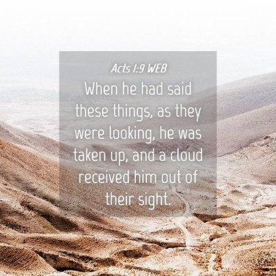 Picture 04 - Acts 1:9 WEB - When he had said these things, as they were - Bible Verse Picture