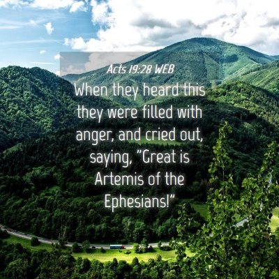 Picture 04 - Acts 19:28 WEB - When they heard this they were filled with anger, - Bible Verse Picture