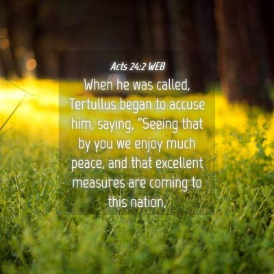 Picture 04 - Acts 24:2 WEB - When he was called, Tertullus began to accuse - Bible Verse Picture