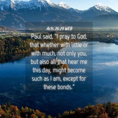 Picture 04 - Acts 26:29 WEB - Paul said, 