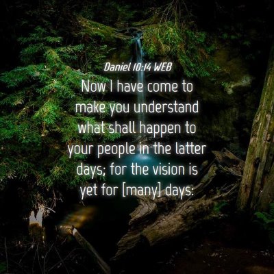 Picture 04 - Daniel 10:14 WEB - Now I have come to make you understand what shall - Bible Verse Picture