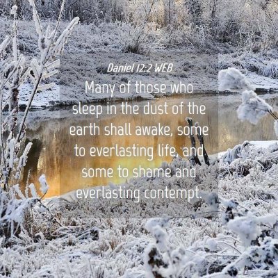 Picture 04 - Daniel 12:2 WEB - Many of those who sleep in the dust of the earth - Bible Verse Picture