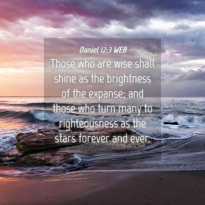 Picture 04 - Daniel 12:3 WEB - Those who are wise shall shine as the brightness - Bible Verse Picture