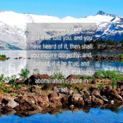 Picture 04 - Deuteronomy 17:4 WEB - and it be told you, and you have heard of it, - Bible Verse Picture