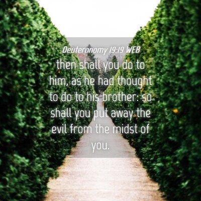 Picture 04 - Deuteronomy 19:19 WEB - then shall you do to him, as he had thought to do - Bible Verse Picture