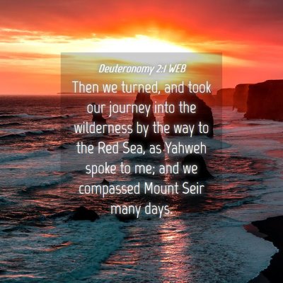 Picture 04 - Deuteronomy 2:1 WEB - Then we turned, and took our journey into the - Bible Verse Picture
