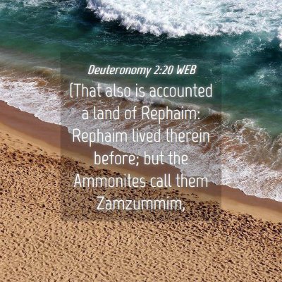 Picture 04 - Deuteronomy 2:20 WEB - (That also is accounted a land of Rephaim: - Bible Verse Picture