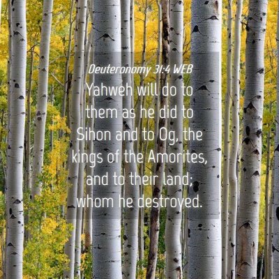 Picture 04 - Deuteronomy 31:4 WEB - Yahweh will do to them as he did to Sihon and to - Bible Verse Picture