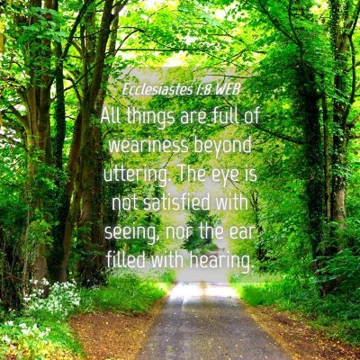 Picture 04 - Ecclesiastes 1:8 WEB - All things are full of weariness beyond uttering. - Bible Verse Picture