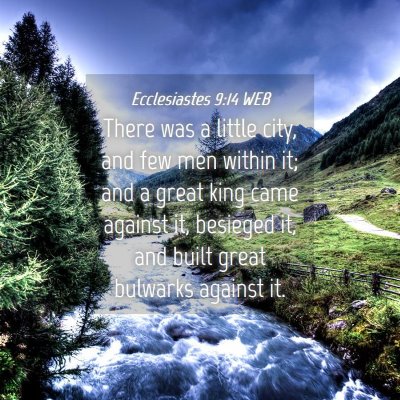 Picture 04 - Ecclesiastes 9:14 WEB - There was a little city, and few men within it; - Bible Verse Picture