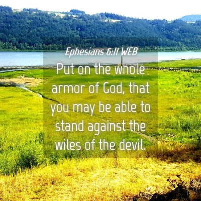 Picture 04 - Ephesians 6:11 WEB - Put on the whole armor of God, that you may be - Bible Verse Picture