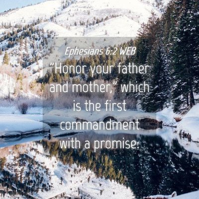 Picture 04 - Ephesians 6:2 WEB - 
