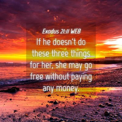 Picture 04 - Exodus 21:11 WEB - If he doesn't do these three things for her, she - Bible Verse Picture