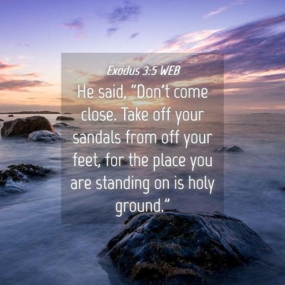 Picture 04 - Exodus 3:5 WEB - He said, 