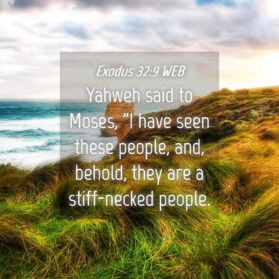 Picture 04 - Exodus 32:9 WEB - Yahweh said to Moses, 