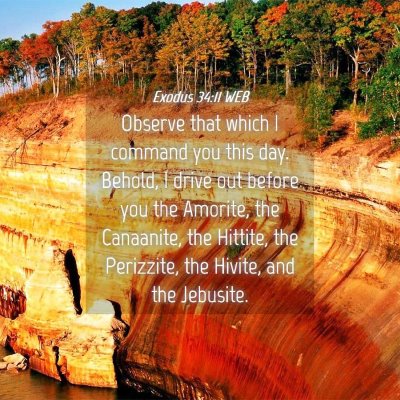 Picture 04 - Exodus 34:11 WEB - Observe that which I command you this day. - Bible Verse Picture