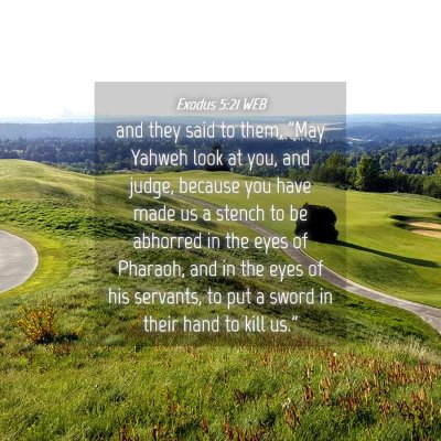 Picture 04 - Exodus 5:21 WEB - and they said to them, 