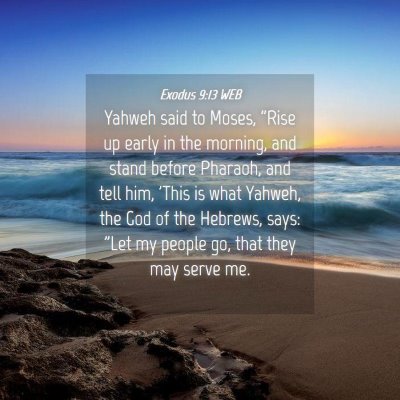 Picture 04 - Exodus 9:13 WEB - Yahweh said to Moses, 