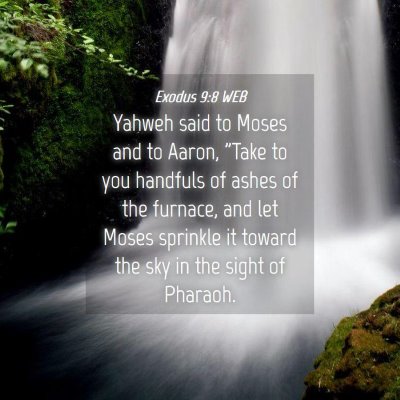 Picture 04 - Exodus 9:8 WEB - Yahweh said to Moses and to Aaron, 